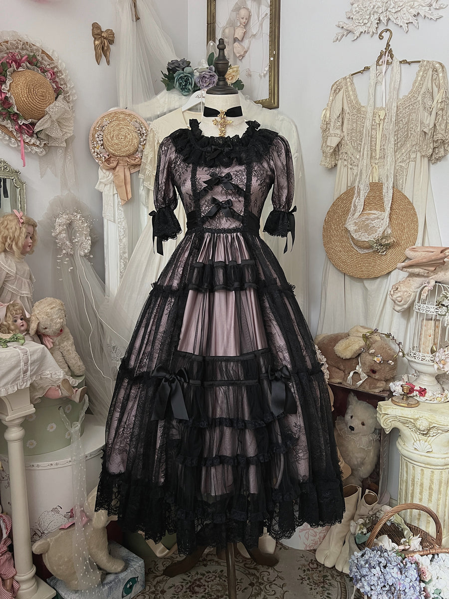 'For Valentine V' Dark Rococo-inspired Tulle Dress – leFlacon